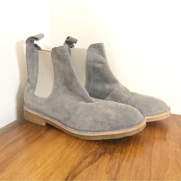New‎ CIVIL REGIME Brando Gray Suede Chelsea Ankle Boot Leather Chukka Size 8 41 main image 6